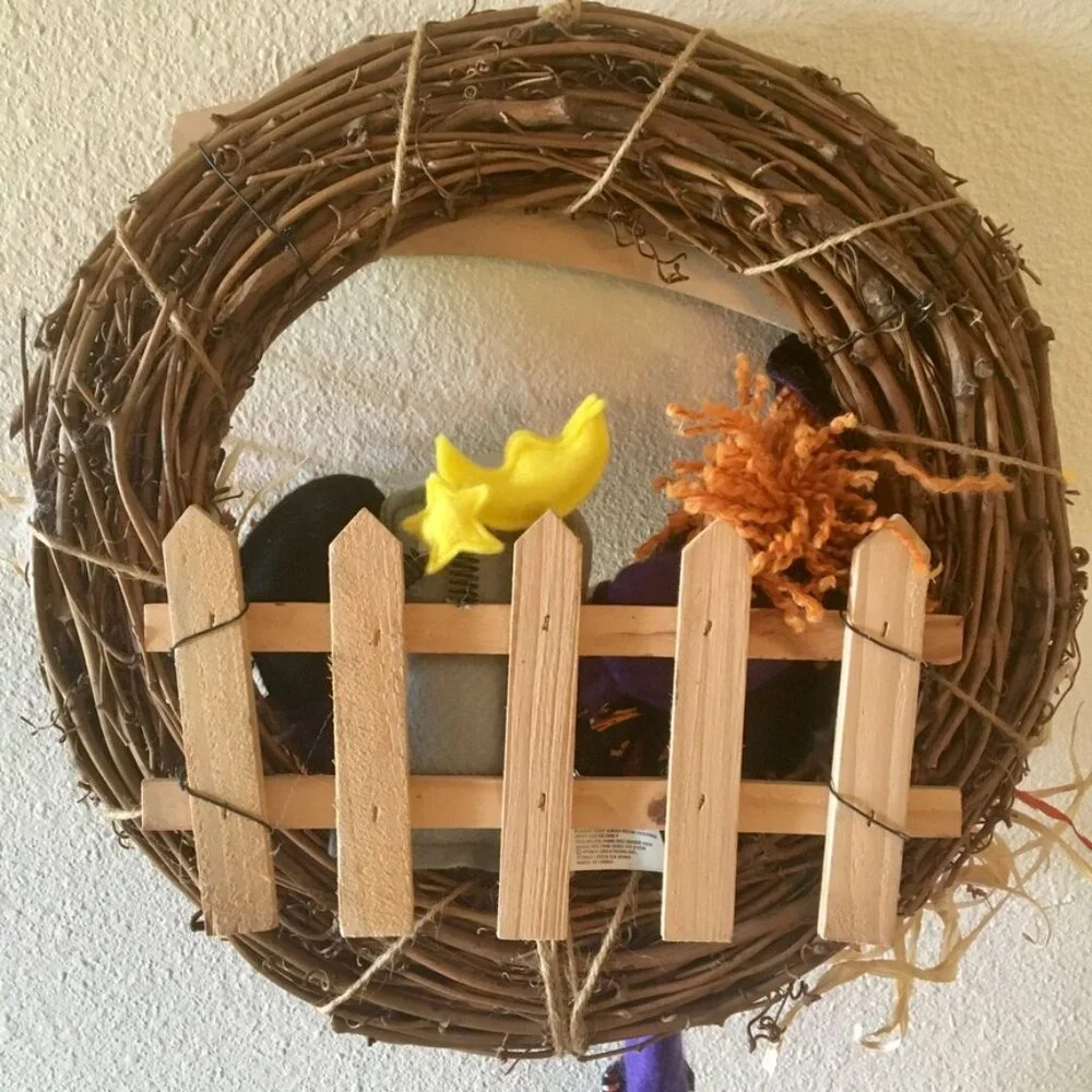 ⭐️Host Pick⭐️ Halloween Witch Wreath Broom Pumpkin R.I.P. Tombstone Ghost Beware